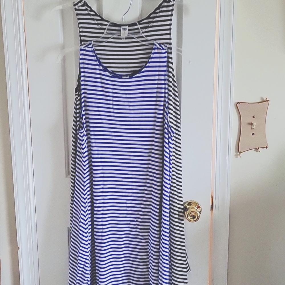 Old Navy stripe dress bundle of 2